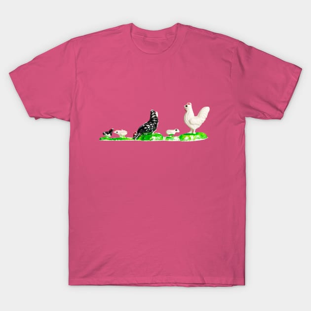 PLASTIC FANTASTIC Chickens T-Shirt by Danny Germansen